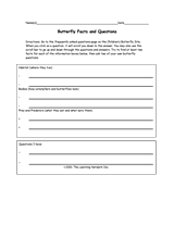 Butterfly Facts and Questions
