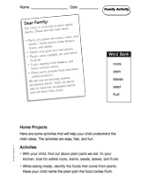 Plants: Family Activity 1