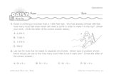 Math Warm-Up 87 for Gr. 3 & 4: Operations