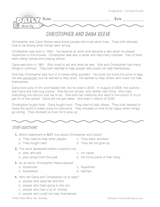 Christopher and Dana Reeve Reading Warm-Up
