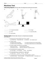 Physical Science Test: Machines