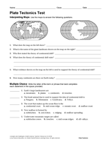 Plate Tectonics Test