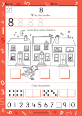 Write the Number 8