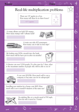 Real-Life Multiplication Word Problems